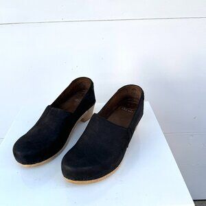 Dansko Leather Slip Ons with Low Heel